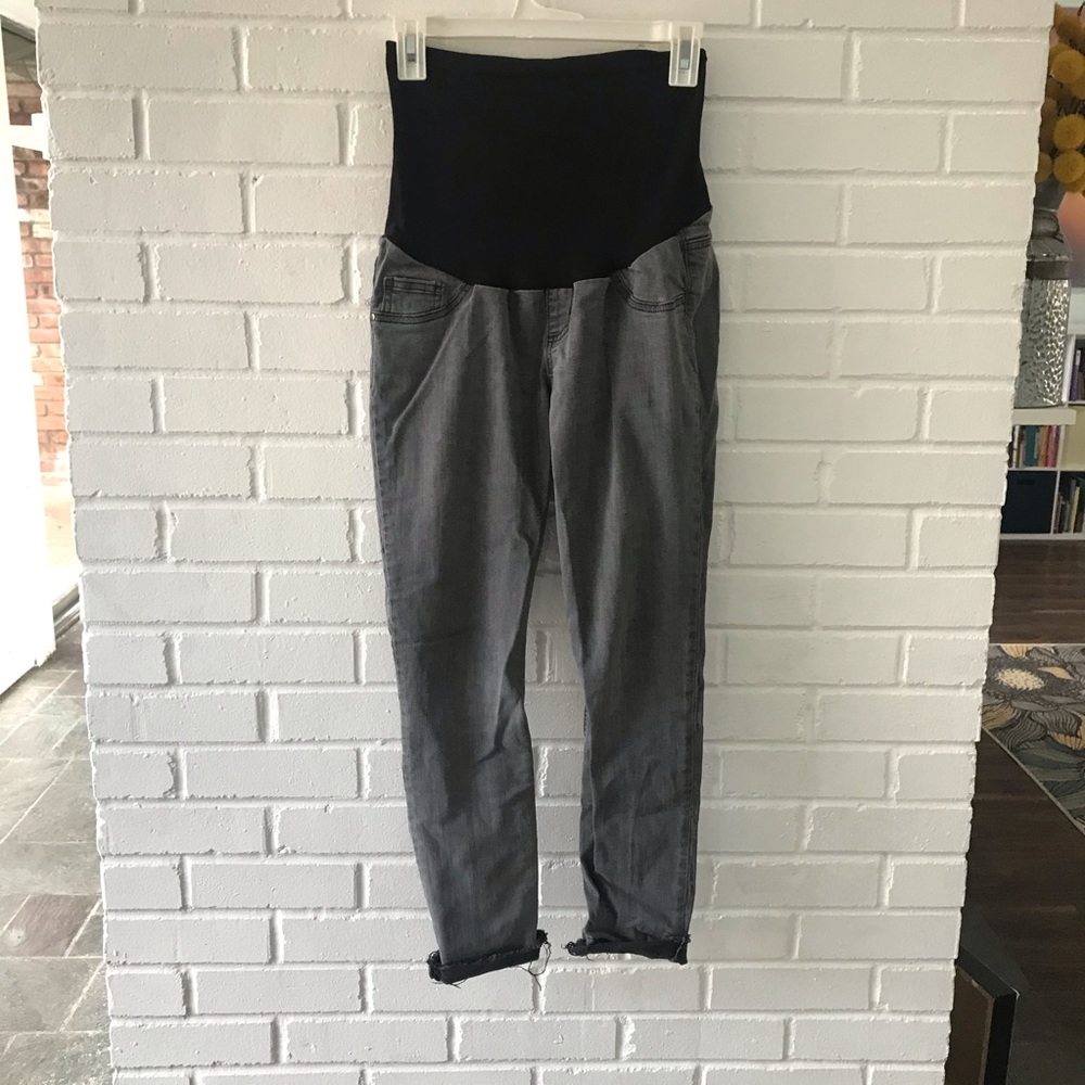 Grey Jeans Motherhood Maternity Large